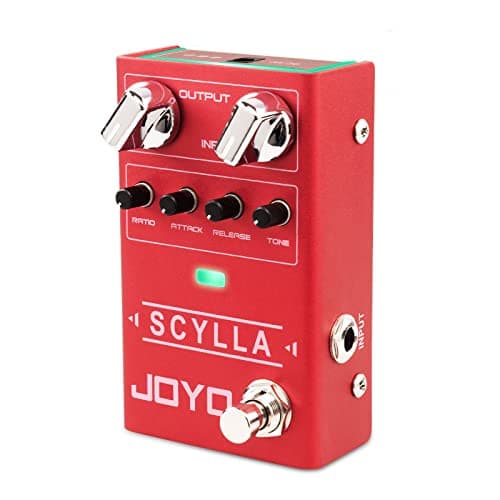 JOYO Pedali per basso, effetto compressore, con manopole di compressione precise, basso rumore e alta gamma di controllo dinamico, per chitarra elettrica bassista (SCYLLA R-27)