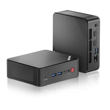 BOSGAME P1 Mini PC, AMD Ryzen 7 5700U (fino a 4,3GHz, 8C/16T) DDR4 32GB RAM 1TB NVMe M.2 SSD Mini Computer Desktop, WiFi6E/BT5.2/Triple Display 4K@60Hz Output & 2.5 Gigabit Ethernet