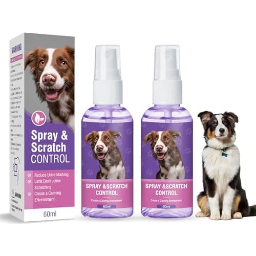 Piuess Feromoni Cani Spray 2 Pezzi Tranquillante per Cane Calmante Agitati Viaggio Antistress Kit Rilassante Irrequieti Rilassanti E Tranquillanti Forte Calmanti Sedativo Temporale Spray Sapore Menta
