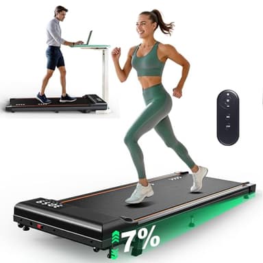 ORISYN Tapis Roulant Elettrico per Casa con Inclinazione del 7%, Tapis Roulant Salvaspazio con Motore da 2,25 HP e Velocità di 1-6 km/h, Superficie di Corsa a 7 Strati, Nessuna Installazione Richiest