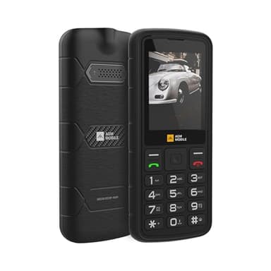 AGM Telefono Cellulare per Anziani con Grandi Tasti, Chiamata Rapida and Torcia, Radio Suono Alto, 3 Slots(2 Nano+1SD), M9 4G Telefono Indistruttibile Schermo da 2,4", IP68/IP69K/MIL-STD 810H