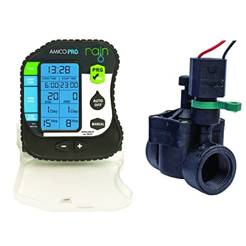 RAIN Amico PRO con elettrovalvola 1" F 9V centralina irrigazione da Esterno a batterie
