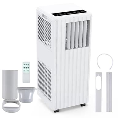 JustSmart Condizionatore Portatile 9000 BTUs/H, 2,6kW, Climatizzatore Portatile 3-in-1, 42L/Day Deumidificazione, Ventilatore 2 Velocità, Raffreddamento, 24H Timer, Modalità Sleep, 25㎡/68m³
