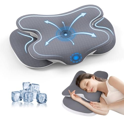 JINXIA Cuscino in Memory Foam, Cuscino per il Collo, Cuscino Ergonomico Ortopedico per il Supporto del Collo per Chi Dorme sul Fianco, Sulla Schiena e Sullo Stomaco