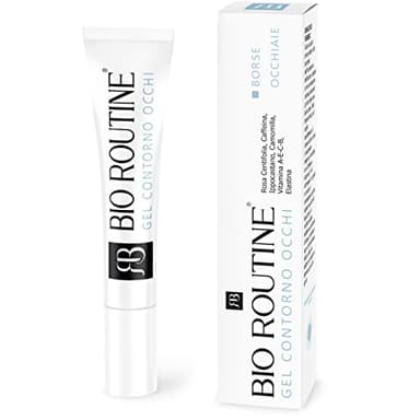 Gel Contorno Occhi Borse e Occhiaie Scure Istantaneo alla Caffeina Effetto Ghiaccio Anti-fatica - Trattamento Sgonfia Borse Occhi Antirughe e Antiocchiaie Bio Routine