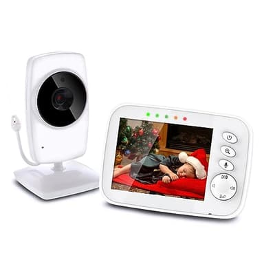 NWOUIIAY Monitor per Bambino senza Fili con Fotocamera 3.2" Schermi Vidieo per Bambino con Visione Notturna Video Bidirezionale Baby Monitoraggio con Funzione immagine ingrandita ecc