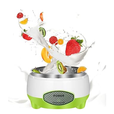 Yogurtiera, Yogurtiera Automatica Yogurtiera Macchina Contenitore in Acciaio Inossidabile Yogurtiera per Yogurt Fatto in Casa Fai da Te (Spina UE 220V)