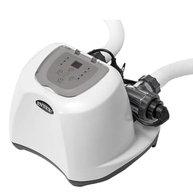 Intex 26670 - Generatore Salino di Cloro Krystal Clear, per Pompa Filtro 2650-12112 L/h, Produzione Cloro 12 g/h, per Piscine fino a 56800 L, Plastica, Bianco