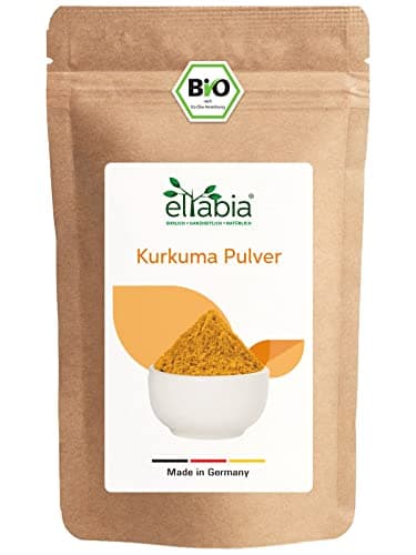 Polvere di curcuma biologica, 1000 g, curcuma macinata in qualità alimentare cruda, ideale per latte dorato, ricco di curcumina, puro al 100% senza additivi