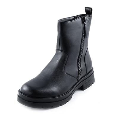 Toocool Stivali anfibi uomo Scarpe chelsea beatles militari biker Stivaletti Y130 [42,nero]