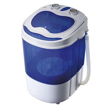 Briebe Camp Mini Lavatrice Portatile Con Centrifuga, Campeggio, Capacità Abbigliamento 3Kg, Ideale Viaggi e Camper, Carico Superiore, Basso Consumo Acqua ed Energia, WM1111