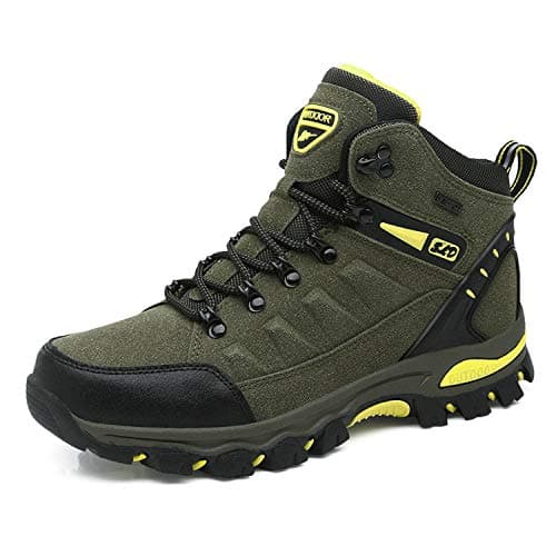 WOWEI Scarpe da Escursionismo Arrampicata Sportive All'aperto Traspiranti Trekking Sneakers da Donna Uomo,8019 Verde,43 EU