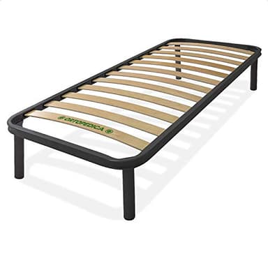 Dormiland® - Rete Letto Ortopedica Singola 80x190 cm, 13 Doghe in Legno e Struttura in Acciaio, 100% Made in Italy