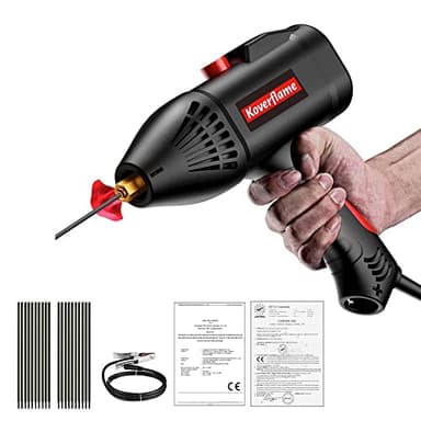 Koverflame Saldatrice elettrica portatile, Kit strumenti di saldatura, ad arco 220V, automatica per uso domestico (Black-1000H)