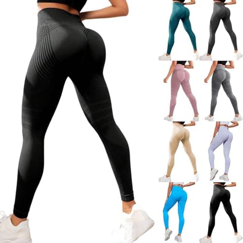 Dwevkeful Leggins Push Up, Donna Push Up Leggins Anticellulite Fitness Pantaloni Palestra Dimagranti Vita Alta Elasticizzati Yoga Pants Leggings