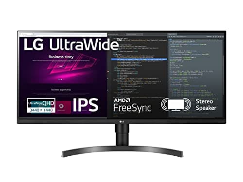 LG 34WN750P Monitor 34" QHD UltraWide LED IPS HDR 10, 3440x1440, 5ms, AMD FreeSync 75Hz, Audio Stereo 14W, HDMI 2.0 (HDCP 2.2), Display Port 1.4, USB 3.0, AUX, Flicker Safe, Nero
