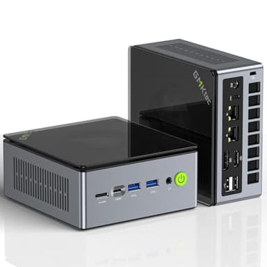 GMKtec M7 Pro AMD Ryzen 9 6950H (8C/16T) Mini-PC da gioco Dual-LAN 2,5 Gbit/s Computer desktop, 32 GB DDR5 4800 MHz Dual Channel (16 GB*2) 1 TB PCIe3.0 SSD, USB4.0, HDMI, DP, USB-C, WiFi 6, BT 5.2