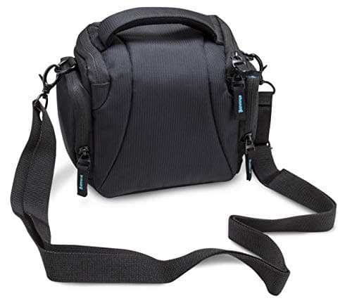 Bodyguard DSLM Borsa Fotografica System L – Custodia Impermeabile e Resistente agli Urti con Cinghia Regolabile e Scomparti per Accessori, Adatta per Fotocamere Bridge o Mirrorless, Nera