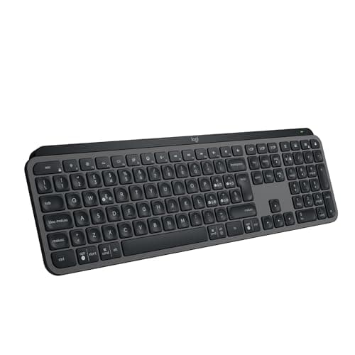 Logitech MX Keys S, Tastiera Wireless, Profilo Basso, Tasti Programmabili, Retroilluminazione, Bluetooth, USB C Ricaricabile, per PC Windows/Linux/Chrome/Mac - Grafite, Layout Italiano QWERTY