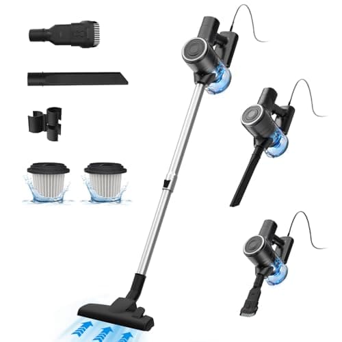 Vexilar C6 Aspirapolvere con Filo Potente 28KPa,Cavo da 7 Metri,Scopa Elettrica con Filo Potente,Aspirapolvere Portatile 3 in 1,Aspirapolvere Verticale per Auto/Tappeti/Tutti i tipi di Pavimenti