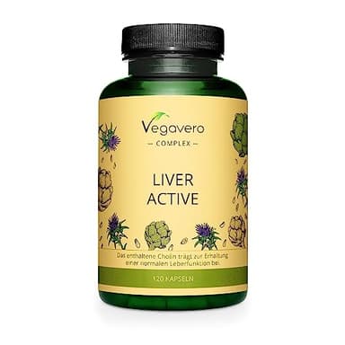 Detox FEGATO Vegavero® | Cardo Mariano, Carciofo, Tarassaco, Cicoria e Colina | Depurante + Disintossicante | Con Silimarina e Cinarina | 120 capsule | Vegan