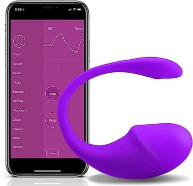 Vibratoreper Donna Professionale Telecomando 10 Modalita Punto G Squirting Vibratori Clotoride Donna Ovetto Vibrante con APP da Telefono Bluetooth Vibratore Sex Toys Piccolo Coppia adulto E002