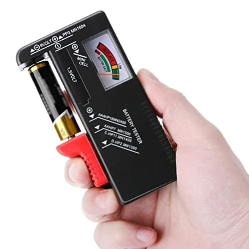 ZHITING Tester per Volt per batterie AA, AAA, C, D, 9 V 1,5 V