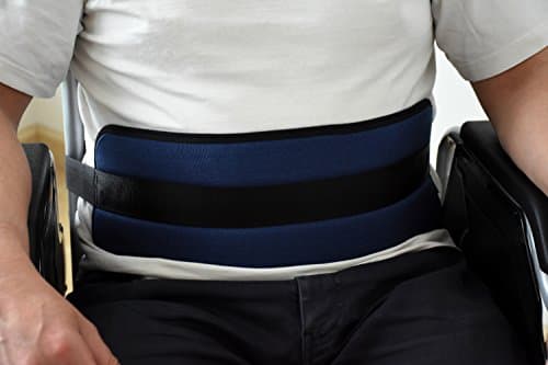 Ortones - Cintura di Supporto e di Sicurezza Addominale per Sedia a Rotelle - Regolabile e Imbottita - Maggiore Sicurezza e Comfort - Imbracatura Taglia Unica