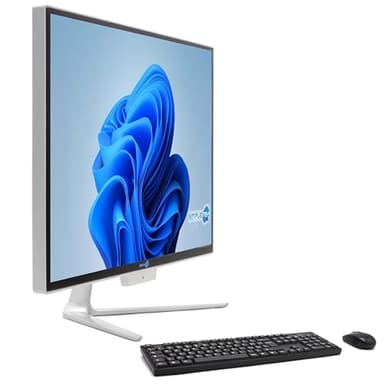 SIMPLETEK - PC All in One Core i7 fino 3.80GHz 16GB RAM SSD 2TB Windows 11 Pro | Display 24" FHD Webcam integrata WiFi BT LAN HDMI | Computer Fisso Casa Ufficio Scuola Lavoro