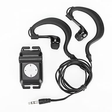 Dpofirs Lettore Mp3 Impermeabile per Nuoto, Cuffie da Nuoto Subacquee IPX8 Impermeabile Conforme alle Specifiche USB 2.0