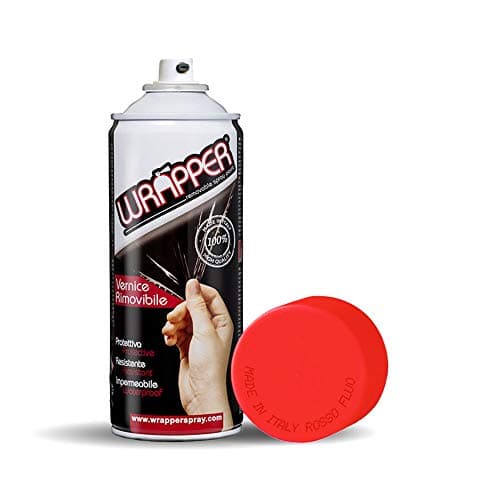 Wrapper Spray Vernici Rimovibili Rosso Fluo