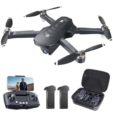 Holy Stone HS175D Drone Pieghevole con Fotocamera 4K per Adulti, RC Quadcopter con GPS Auto Return, Follow Me, Motore Brushless, Cerchio Fly, Waypoint Fly, Altitudine Hold, 46 Mins Long Flight
