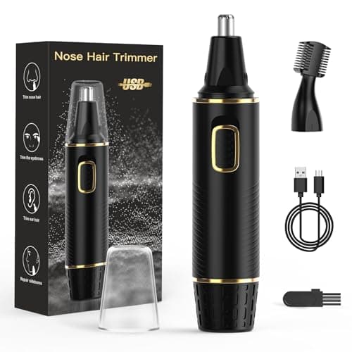 Brigin Tagliacapelli per il naso Professionale Indolore Ricaricabile Impermeabile IPX7 e facile da pulire,Ricaricabile USB Rasoio Tagliapelli Naso Professionale Trimmer