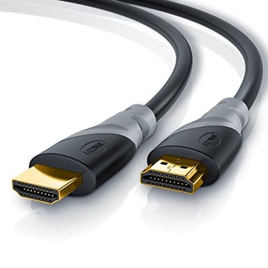 CSL - Cavo HDMI 8k / 4k 2.1/2.0 10m - 8K @ 60Hz - 4K @ 120Hz - 48 Gbit/s - 3D - Ultra High Speed con Ethernet - Blu-ray TV PS5 Xbox Series X Switch - nero - 10 metri