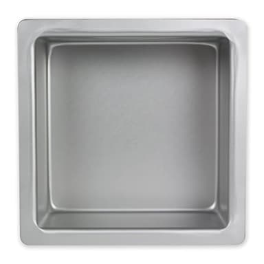 PME SQR073 Teglia Professionale, Alluminio, Argento, 18 x 18 cm