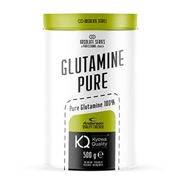 anderson L-Glutammina Pura vegetale in polvere, kyowa quality®, favorisce l'idratazione muscolare, absolute series GLUTAMINE PURE – made in italy