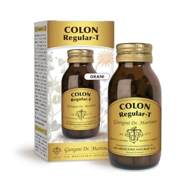 Dr Giorgini COLON REGULAR Grani Giorgini Dr. Martino - 80 g (integratore alimentare a base di piante come frangula e rabarbaro, utili per favorire la regolarità)
