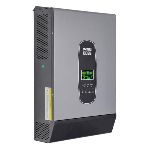 DATOUBOSS 6200w Inverter Ibrido 48v, Inverter Solare Ibrido 48v Onda Sinusoidale Pura, Supporta il Funzionamento Senza Batteria, Protezione BMS, 48v CC a 220v/230v CA Con Controller Solare MPPT 120A