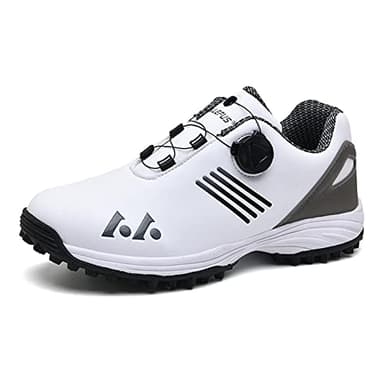 BLBK Scarpe da golf impermeabili da uomo con sistema in pizzo, grigio., 42 EU
