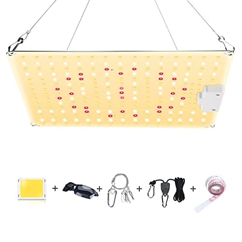 WEIATTLE 600W LED Lampada per Piante,Grow Light con UV e IR,Lampada per Coltivazione idroponica Indoor Spettro Completo LED coltiva Luce per Piante Indoor Verdure e Fiori (3200K 5500K 660nm 730nm UV)