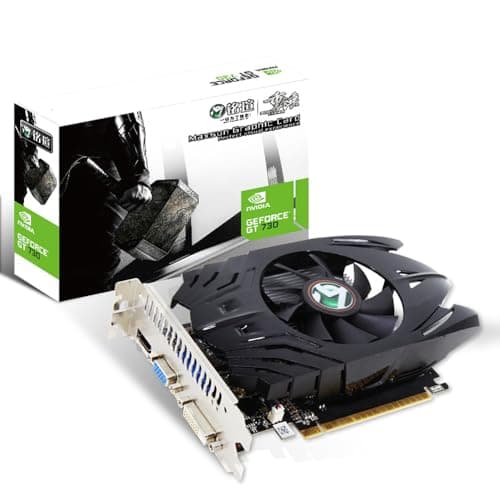 MAXSUN GeForce GT 730 - Scheda Video Nvidia GPU da 4 GB per computer PC Scheda Grafica GDDR3 ITX Design PCI Express DVI-I, HDMI, VGA, 4K