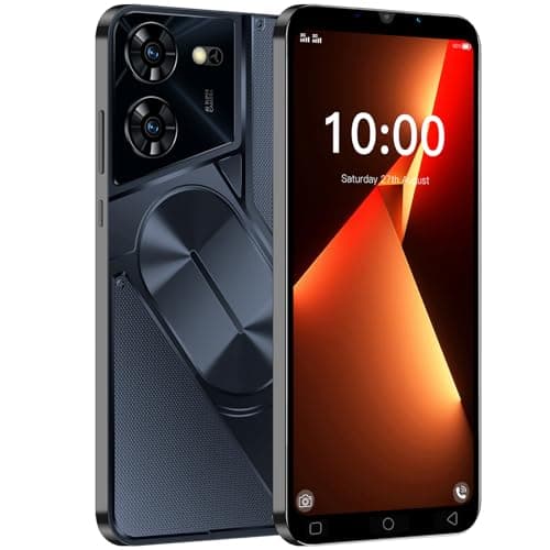 MsMga Smartphone economico, 16GB ROM (scalabile fino a 128GB), display IPS da 5.0 pollici, sistema operativo Android 9.0, doppia fotocamera Dual SIM, ID viso 3G Telefoni cellulari (Pova5pro-Black)