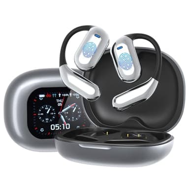 Traduttore Simultaneo Vocale, AI Cuffie Traduzione Simultanea Multilingue con Cancellazione del Rumore Bluetooth 5.4 Touchscreen, Auricolari Traduttori Istantanei Tempo Reale Compatibili iOS/Android