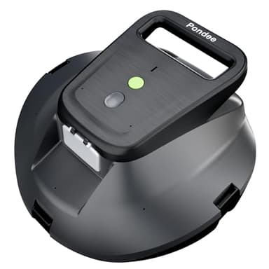 Pondee X1 Robot Piscina Fuori Terra, Aspirapolvere per Piscina Senza Fili, 120 Minuti di Autonomia, Funzione di Auto-Parking, Doppio Motore, Pulizia Facile con Un Solo Click per Piscine Fino a 80㎡
