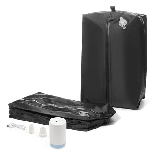 Sacca Sottovuoto per Vestiti con Pompa – Sacchetti Sottovuoto Riutilizzabili per Viaggio e Valigia, Zaino da Cabina con Airbag per Donna e Uomo, Impermeabile IP67