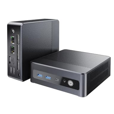 KUMNOSAL Mini PC 16GB LPDDR4 RAM+512GB M.2 SSD, Alder Lake-Ν100 (fino a 3,4GHz) Mini computer, WIFI 6| HDMI | 2*USB3.0 | Tipo C completo | BT 5.2, Win 11 Mini Computer Desktop per casa/lavoro/scuola