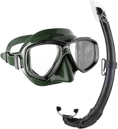 Cressi Perla, Snorkeling, Apnea, Immersioni - Maschera Perla o Combo Set Maschera Perla + Snorkel Mexico,Taglia Unica, Unisex Adulto