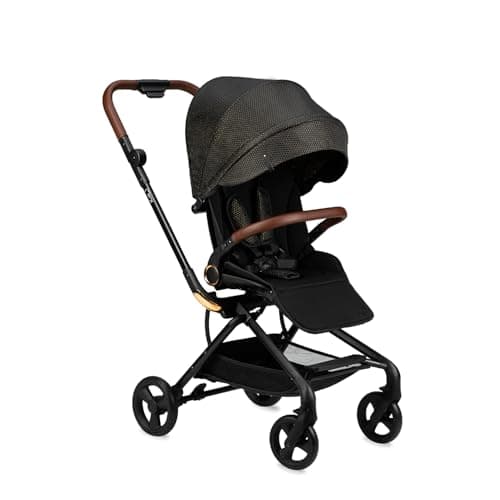MoMi ADELLE passeggino per bambini a partire da 6 mesi (fino a 22 kg), pieghevole con seduta a 360° e cintura di sicurezza a 5 punti, cestino porta spesa e maniglia per il trasporto da ripiegato