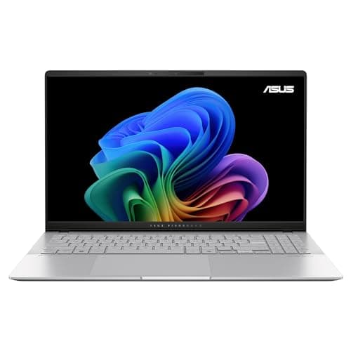 ASUS Vivobook S15 OLED S5507QA#B08H1GNQW9, Copilot+ PC in alluminio 15.6" Glossy, 120Hz, Processore Snapdragon® X Plus, RAM 16GB, 512GB SSD PCIE, Qualcomm® Adreno™ GPU, WIN 11 HOME, Argento