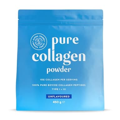 Collagene in Polvere 450g | Peptidi di Collagene Idrolizzato Puro | Non Aromatizzato | Integratore Collagene da Bere | Colageno Donna e Uomo | Collagen Peptides per Capelli, Pelle e Ossa | Alpha Foods